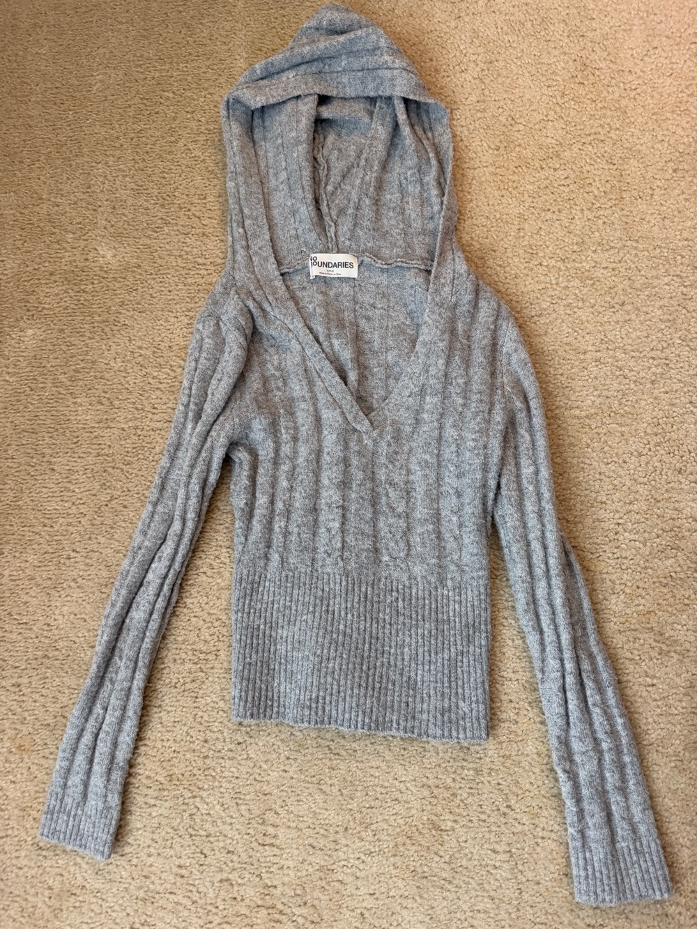 No Boundaries gray sweater for women’s size small